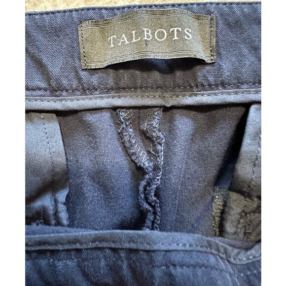 Talbots Navy Blue Chatham Ankle Side Zip Pants, Size 10 - Picture 4 of 8